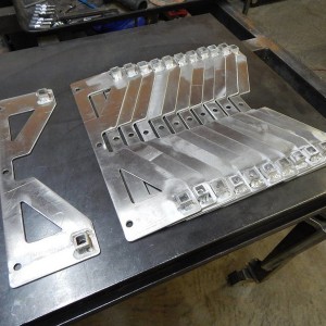 Hood scoop LED bar brackets by C4Fab