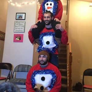 3 tier snowman