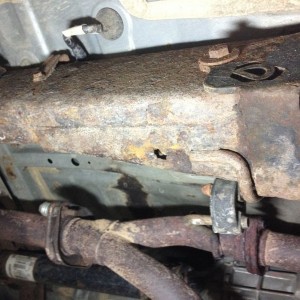 FAT A little better pic of the hole in my frame! It's in the "box