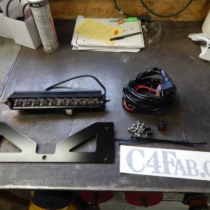 Hood scoop LED lightbar kit by C4Fab