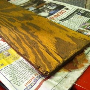 Distressed wood project: stage 2