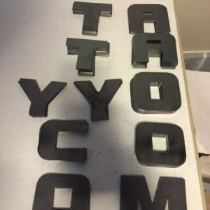 Grille letters.