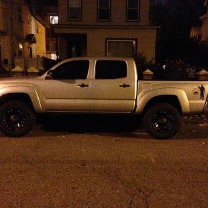 Sitting on some new rubber