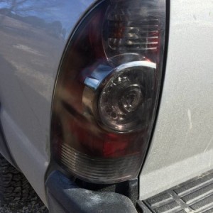 Close up of Tinted Tail Light