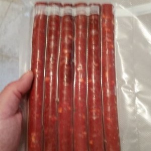 :woot: Neighbor just gave me some venison sausage. 