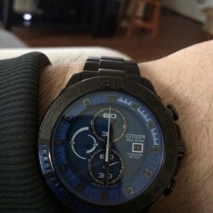 My new Eco-drive titanium chrono :cool: