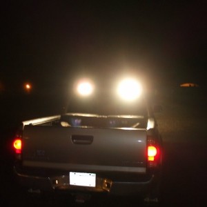 Headache rack with work lights
