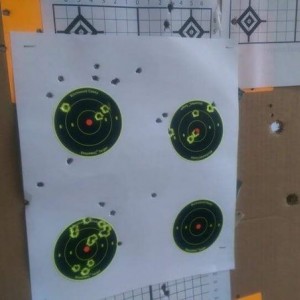 Ar15, 100 yards.