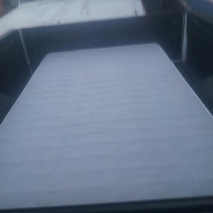 bed in a truck bed