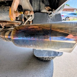 Blue Exhaust Tip
