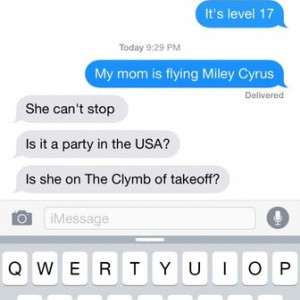 My roommate thinks he's funny.
