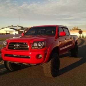 Red Tacoma Spyder Lights