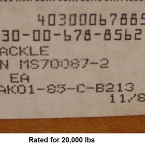MIL Shackle Part No.