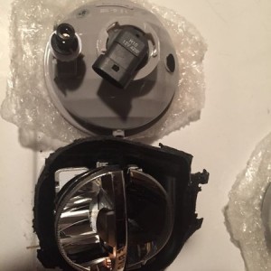 This should be an interesting retro (BMW LED fogs in OEM housings):