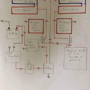 Switchback wiring diagram (with auxiliary fuse block) Toyota Tacoma