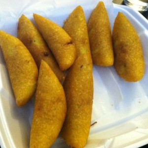 Colombian style beef empanadas. Love these little buggers and only $1 each.