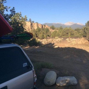 Buena vista Colorado kayak camping
