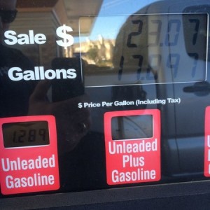 Inexpensive texas gas plus grocery store gas points equals $1.28 a gallon!