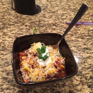 My lady made some awesome turkey chili