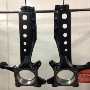 Spindles - all pro Gussets - powder coated.