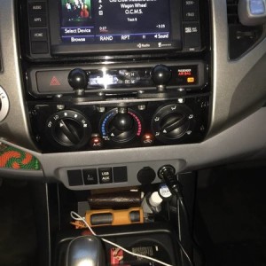 Finished product tech deck install with ram ball mounts
