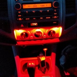 Red led interior lights oznium dimmer dimmable map