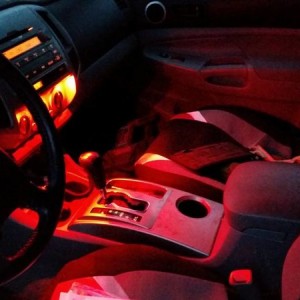 Red led interior lights oznium dimmer dimmable map