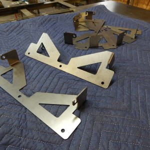 05-11 Tacoma Hood Scoop led light mounting brackets