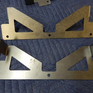 05-11 Tacoma Hood Scoop led light mounting brackets