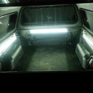 LED bed w canopy.