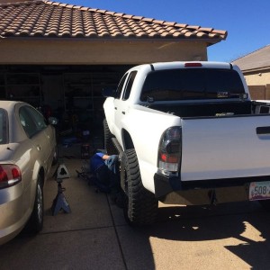 Rebuilding the sliders! Converted to weld on and lowered so they will no lo