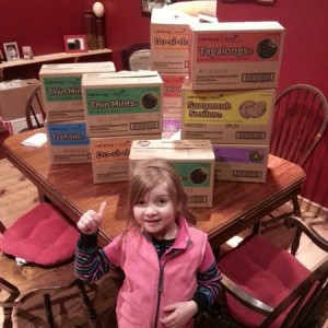 My daughter's haul.