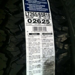 BFG ALL TERRAIN KO 265/65R18
