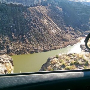 450 ft straight down