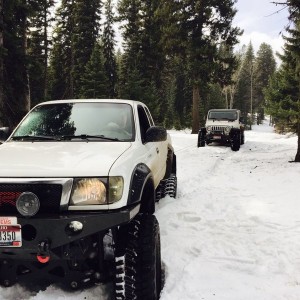 Getting pulled out by a jeep lol