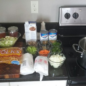 Sausage soup, thanks for the recipe xaks!