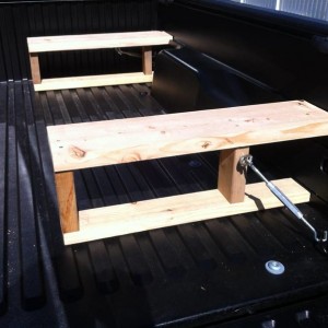 Half bed sleeper platform supports
