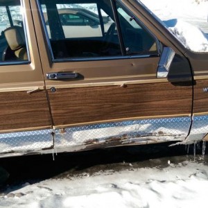Diamond plate molding does not take the place of sliders.