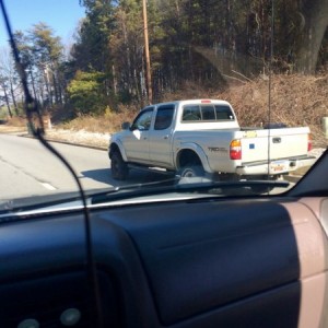 Guess he's trying to save gas