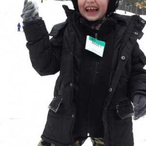 Jacob 1st time skiing