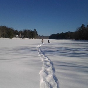 snowshoeing