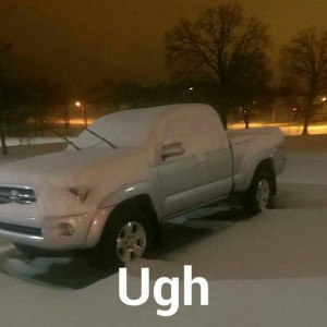 Tacoma in the snow