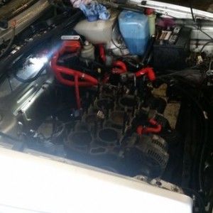 MK2 Jetta, with a VR6 swap. He seized the crank while tuning.
