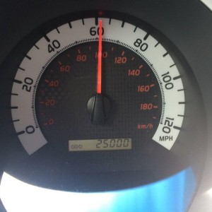 Turn 25k miles young today.