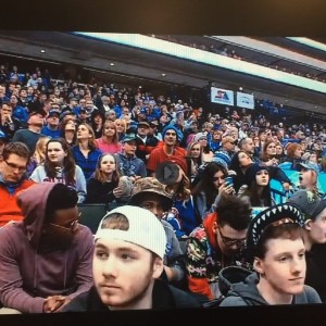 Lol I made it on tv last night. Several times.