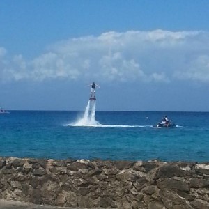 fly boarding snowtank