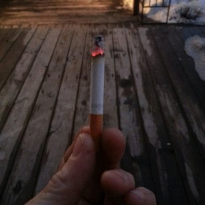 Guilty! My first cig in about 10 yrs. Wow what a nico buzz!