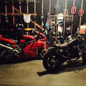 My garage, truck is outside now lol. The world is ok :)