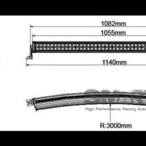 40" curved led bar