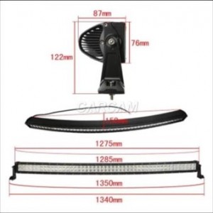 50" curved led bar